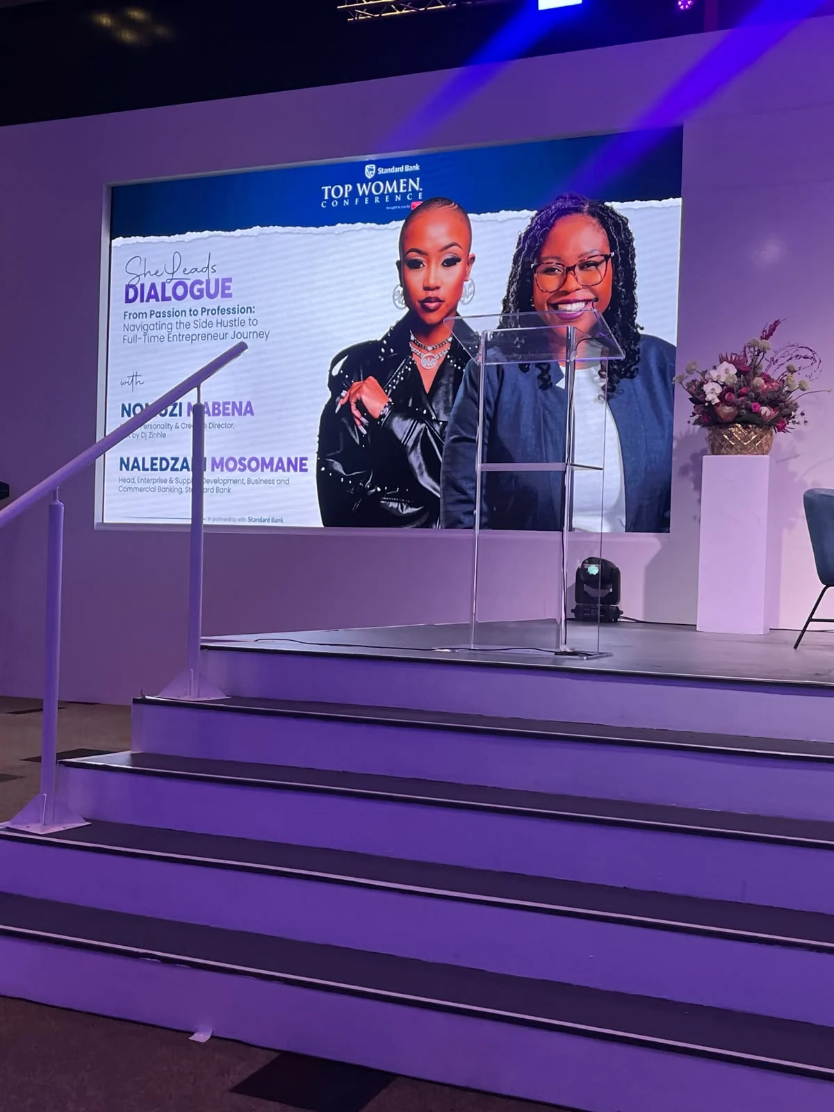 A brand dialogue session on stage